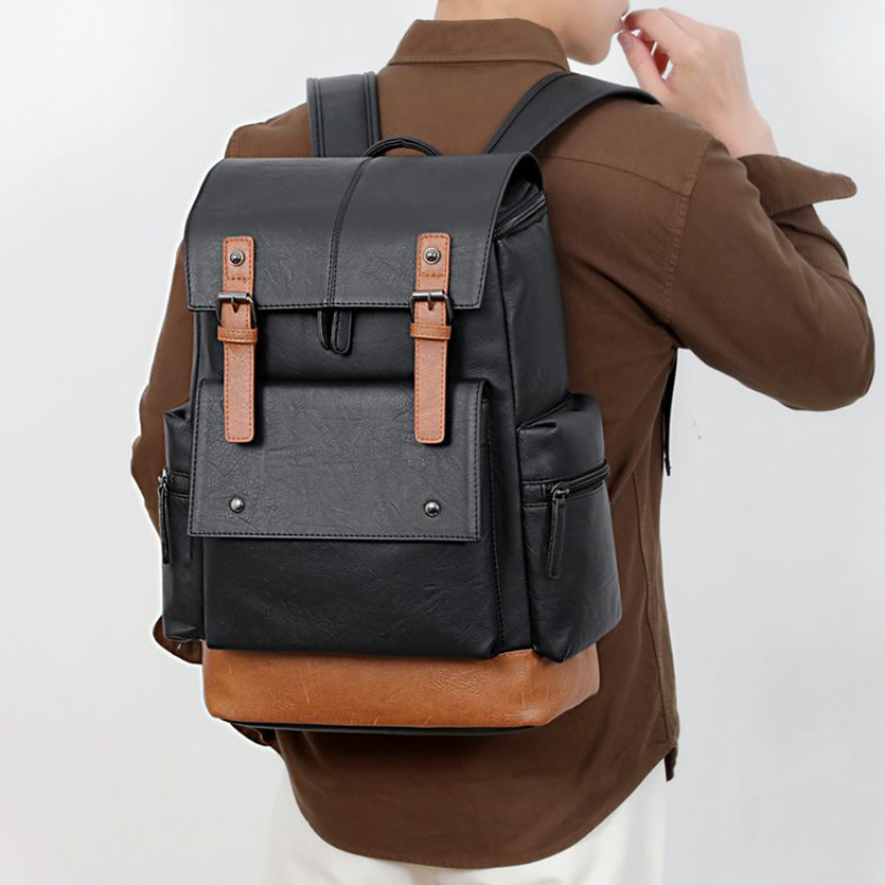 New Vintage Men's Leather Back - Leather Backpack Vintage ulasan dan harga