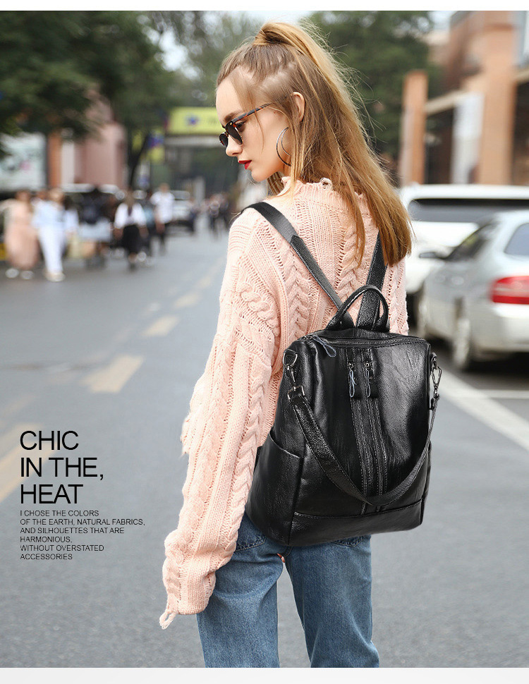 Women Soft Leather Backpack Sc - Mini Backpack Purse ulasan dan harga