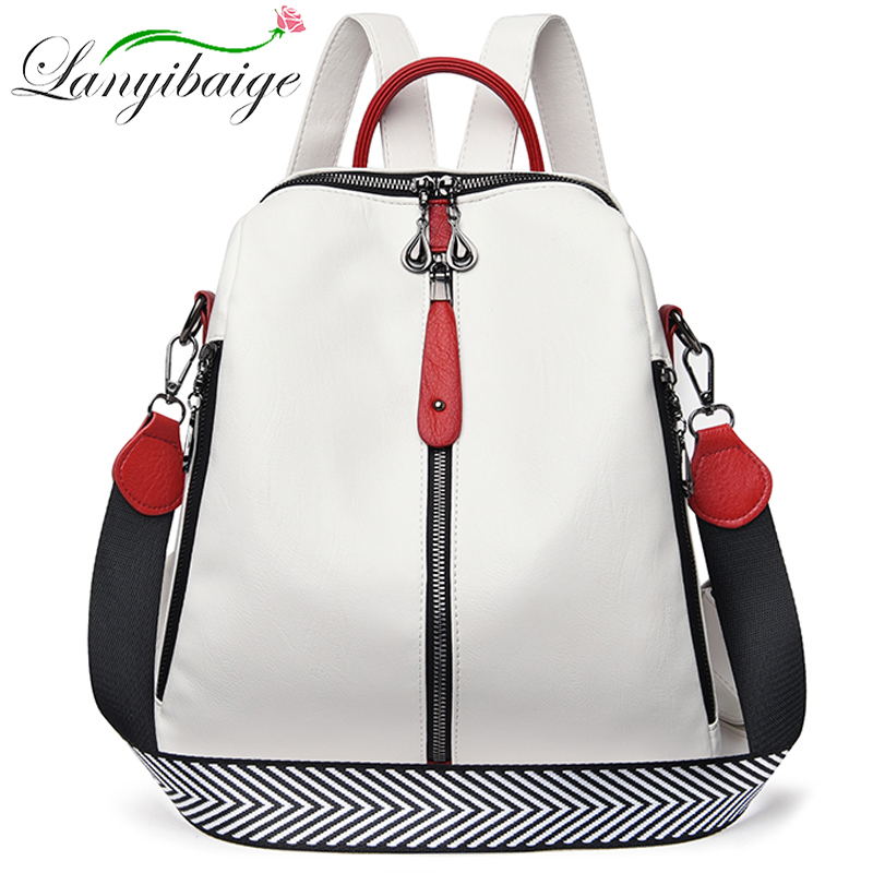 Fashion Backpack Women Soft Le - Leather Backpack Vintage ulasan dan harga