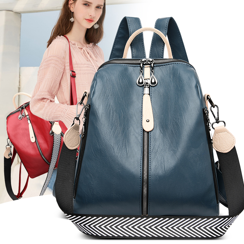 Fashion Backpack Women Soft Le - Leather Backpack Vintage ulasan dan harga