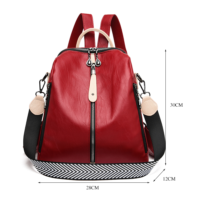 Fashion Backpack Women Soft Le - Leather Backpack Vintage ulasan dan harga