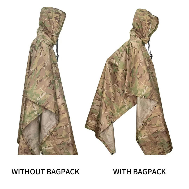 3 in 1 Raincoat Backpack Rain  - Rain Cover Backpack ulasan dan harga