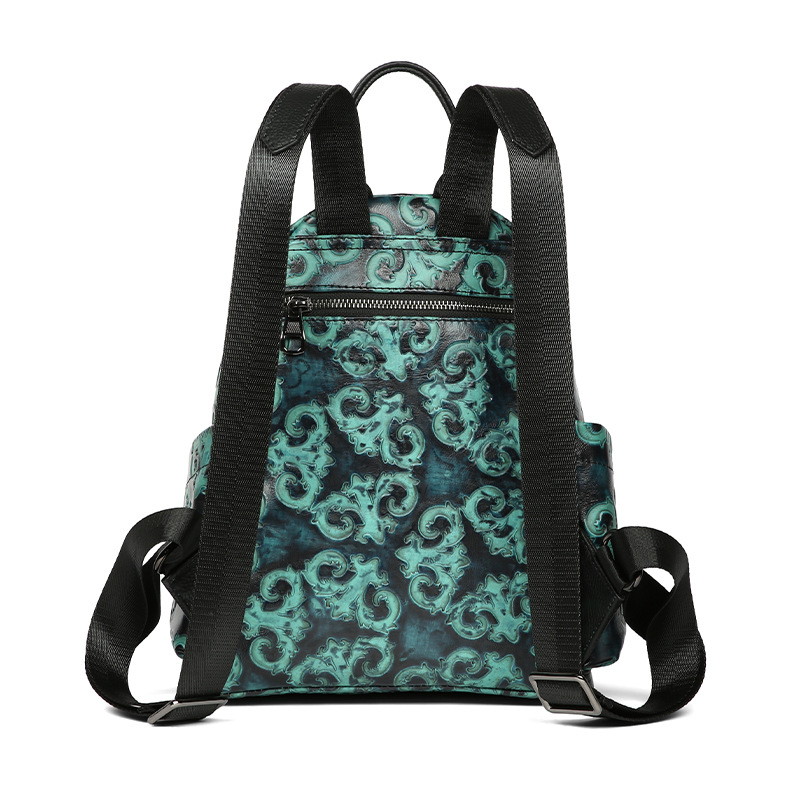 Johnature Genuine Leather Embo - Leather Backpack Vintage ulasan dan harga