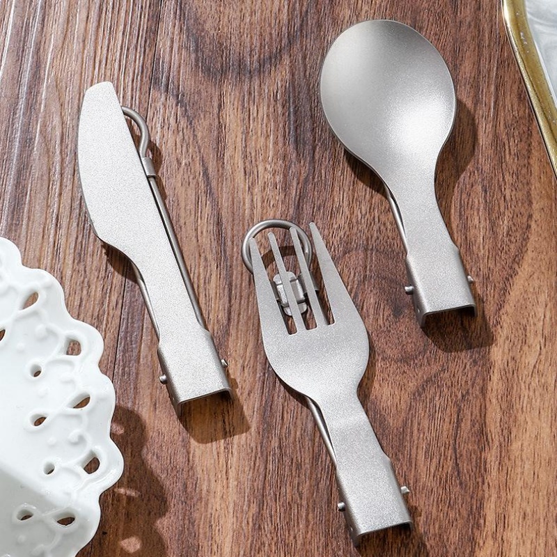 Titanium Foldable Utensil Set  - Foldable Backpack Small ulasan dan harga