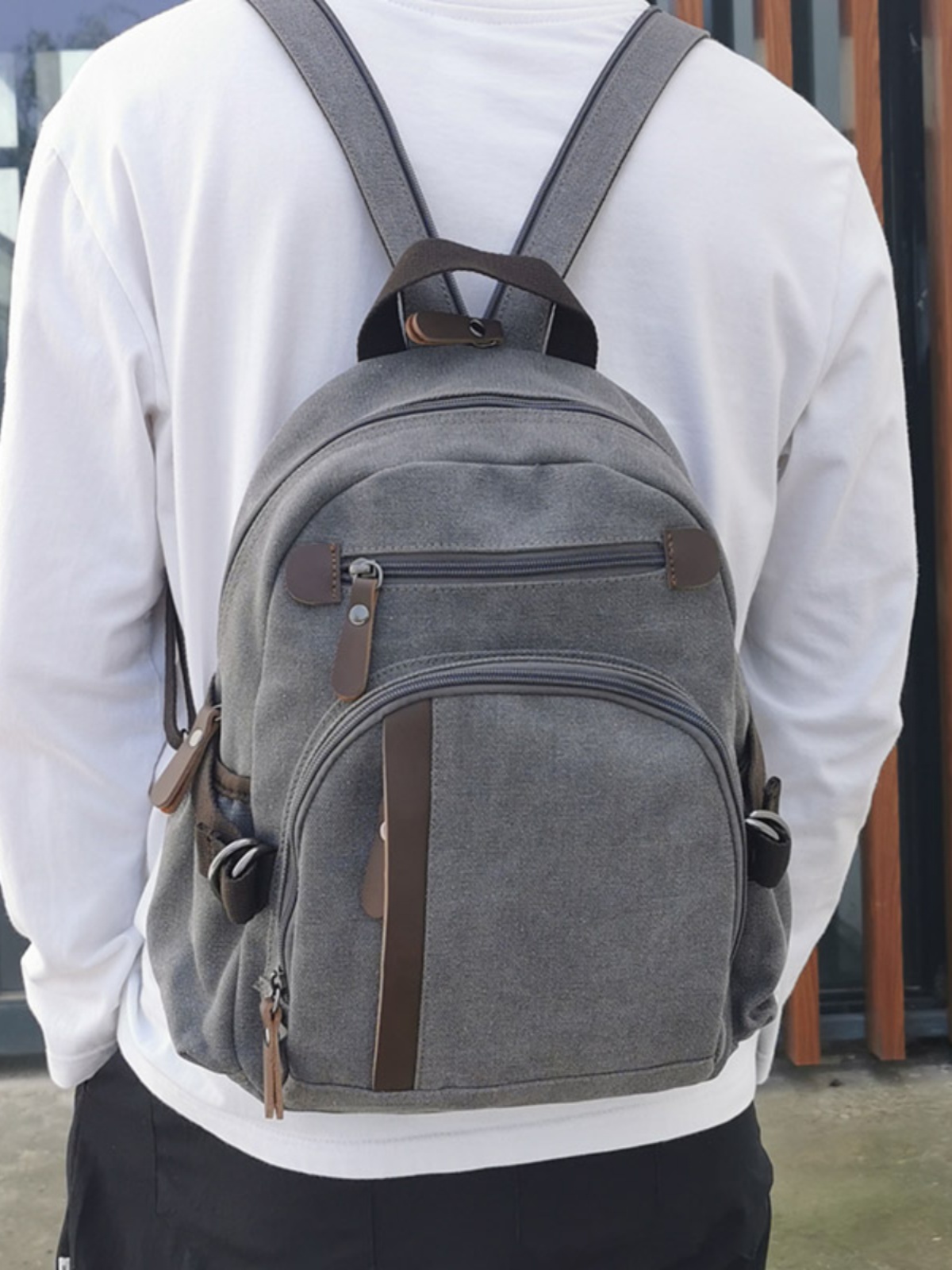 Small Canvas Backpack Leisure  - Canvas Backpack Casual ulasan dan harga