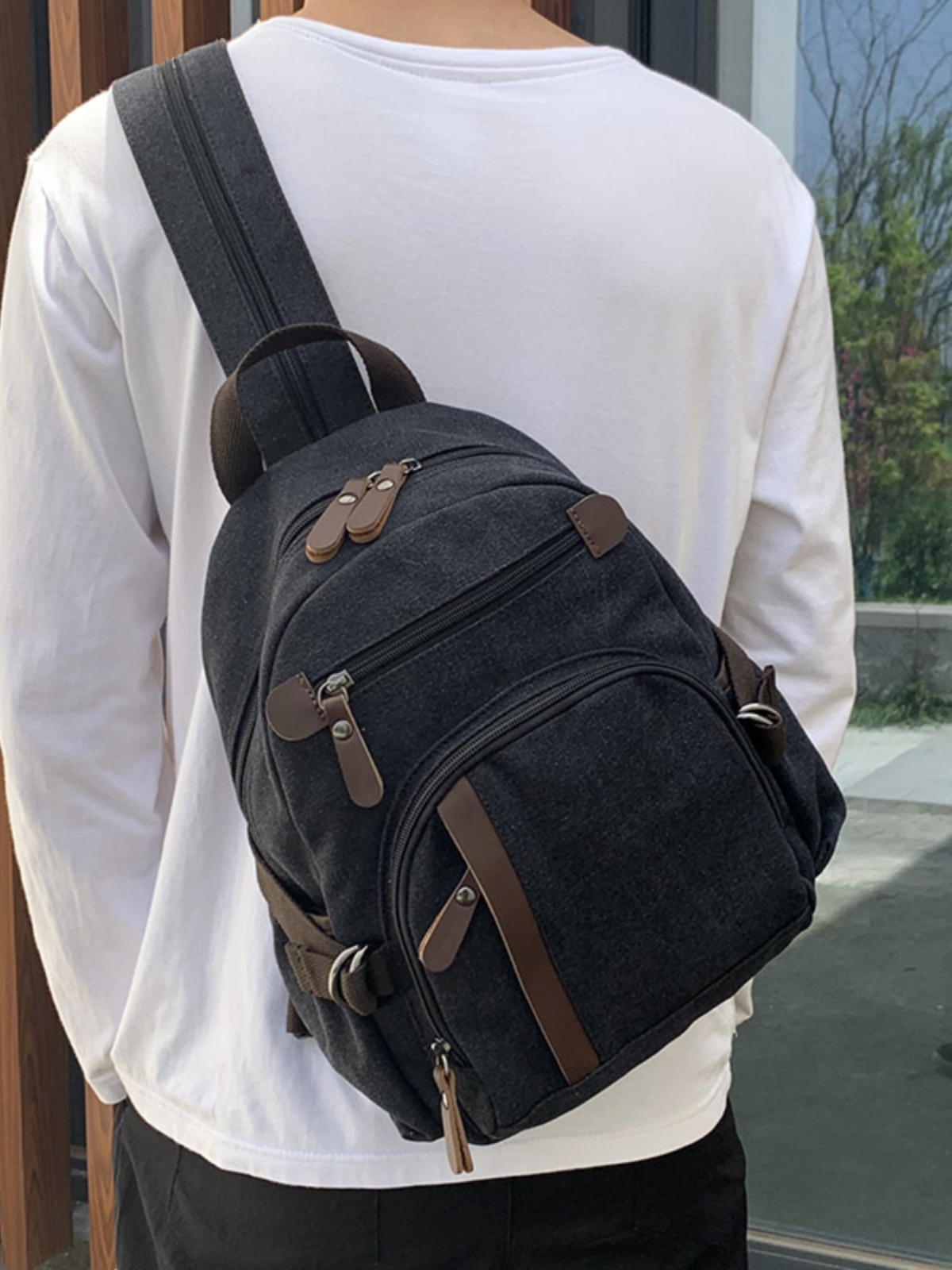 Small Canvas Backpack Leisure  - Canvas Backpack Casual ulasan dan harga